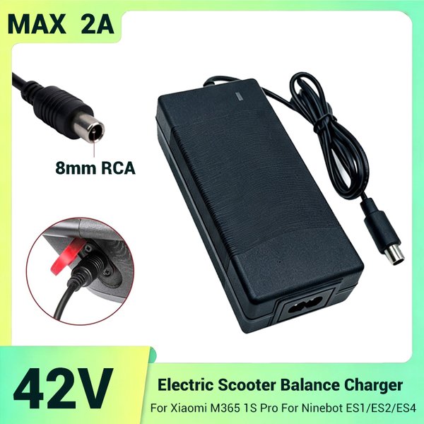 42V 2A Elektrische Roller Balance Ladegerät Für Xiaomi Elektrische Roller M365 1S Pro Für Ninebot ES1/ES2/ES4 EScooter Teile EU Stecker