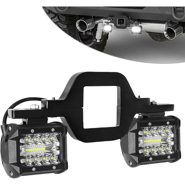 4 Zoll 60 W Arbeitslicht Spot Flood Offroad Autolichterleiste mit universeller Anhängerkupplungshalterung für Pickup Truck Van