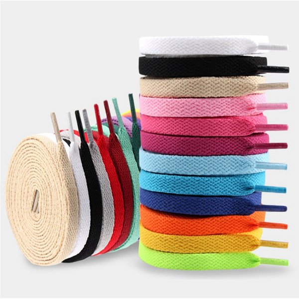 Lacets plats classiques pour baskets blanc noir lacets unisexe sport chaussures décontractées lacets chaussures cordes chaussures accessoire de mode