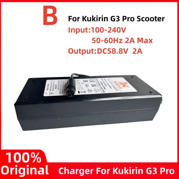 Original 58,8V 2,0A Lithium-Ladegerät für Kukirin G3 Pro Elektroroller Kugookirin G3pro Batterieladegerät Teile Zubehör