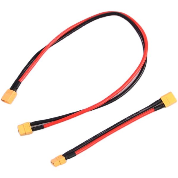 1PCS XT60 Stecker auf Buchse Stecker Verlängerungskabel Blei Silikondraht mehrere Größen 14AWG 12AWG