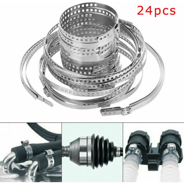 Pince de Démarrage Réglable en Acier Inoxydable pour Voiture, Accessoire pour Arbre de Transmission, Joint d'Essieu, pour la Plupart des Voitures, 24 Pièces