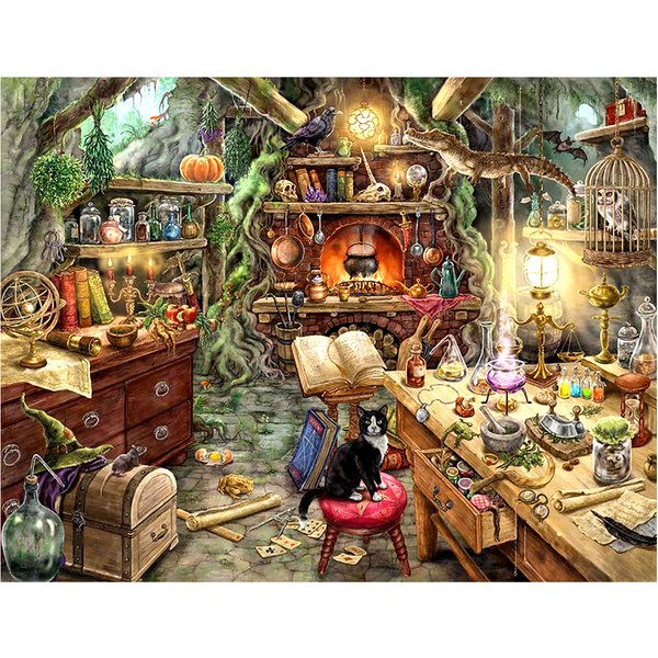 AB diamond cross stitch magic house 5D DIY embroidery rhinestone painting