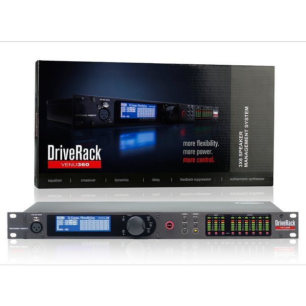 VENU360 Professioneller Digitaler Audio-Rack-Prozessor, 3 Eingänge 6 Ausgänge Lautsprechermanagementsystem, Vollständige Unterstützung der Original-Software & Audio-Treiber für