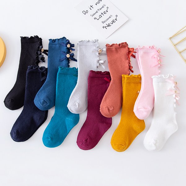 Lawadka Baumwolle Kind Mädchen Socken Prinzessin Kinder Kniehohe Socken Schönheit Baby Beinlinge Kleinkind Socken Für Mädchen 0-8 Jahre alt