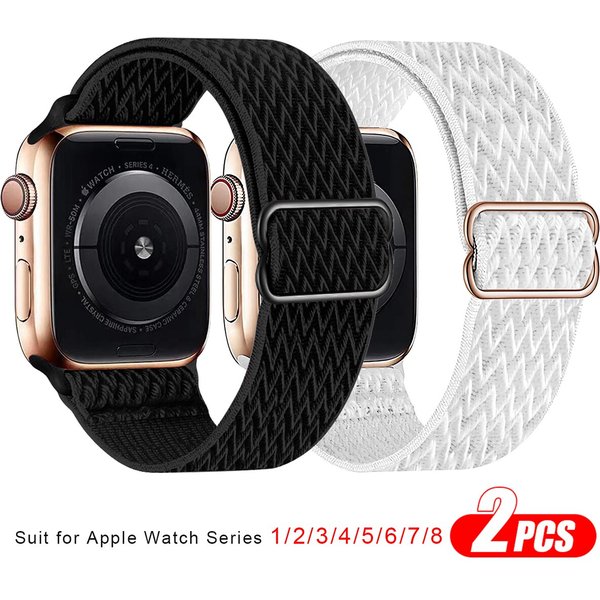 Nylon Loop Strap For Apple Watch Ultra Serie 12 11 10 9 8 7 40mm 44 49 41 45 38 46 42mm Wristband Bracelet Iwatch 6 5 4 3 SE