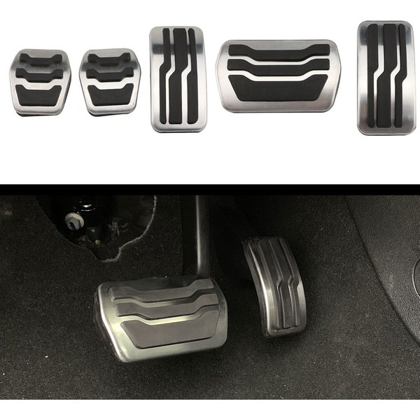Coussinets de pédales de voiture en acier inoxydable, couvre-pédales pour Ford Focus 2, 3, 4, MK2, MK3, MK4, RS, ST, 2005-2022, Kuga Escape, 2009-2020