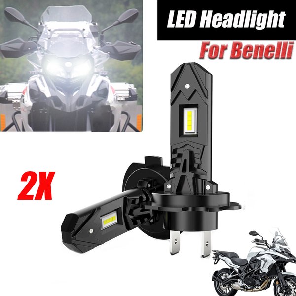 Motorrad 6500K Weiße LED-Scheinwerferlampen H7 für Benelli TRK502X TRK 502X 2021 TRK502