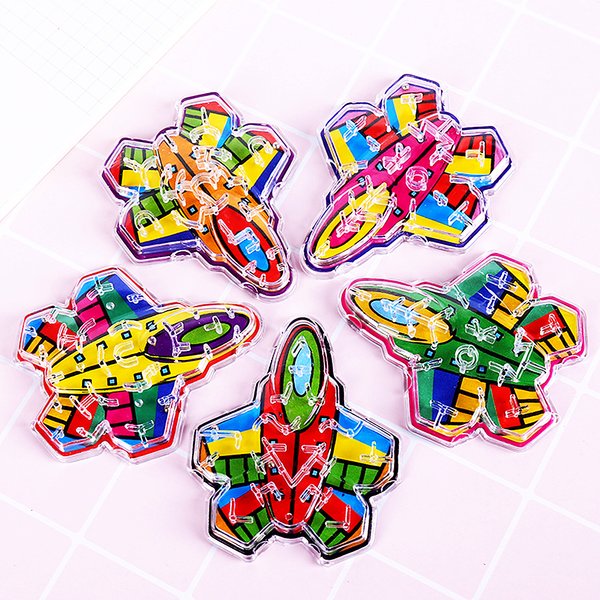 24PC Mini Transparent Airplane Track Maze Toys Kids Birthday Party Favors Goodie Bags School Reward Pinata Filler Party Supplies