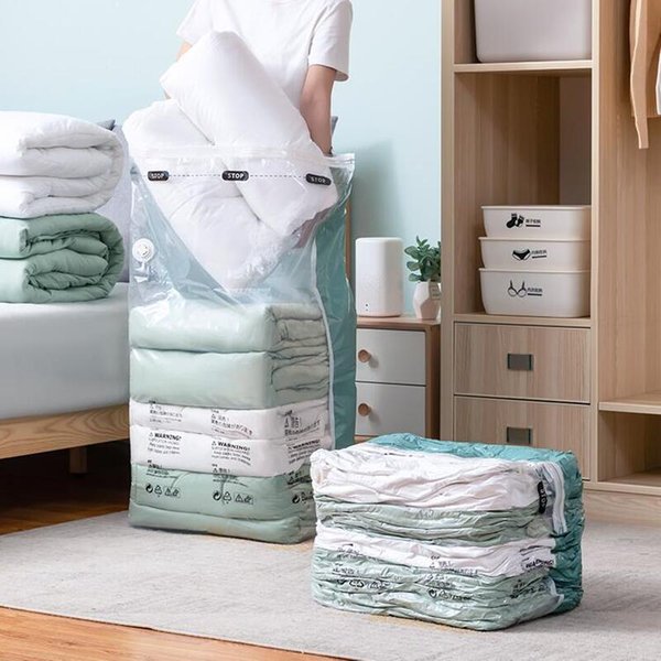 3-5PC No Need Pump Vacuum Bags Large Plastic Storage Bags for Storing Clothes Blankets Compression Empty Bag Travel Accessories