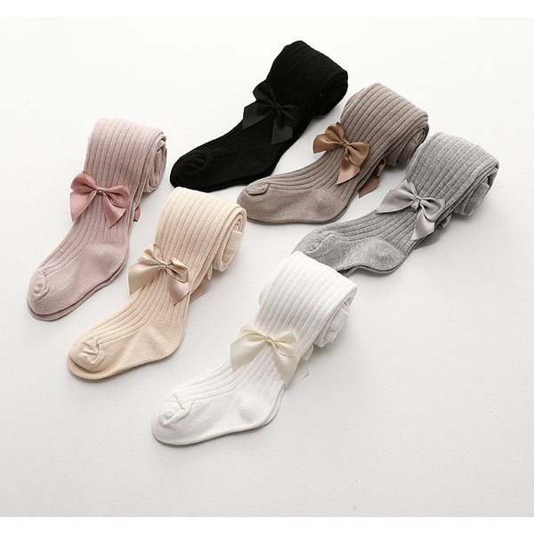 Lawadka Baby Mädchen Strumpfhosen Baumwolle Stricken Strumpfhosen für Mädchen Mode Bowknot Kinder Mädchen Strumpfhosen Weiche Leggings Frühling Herbst