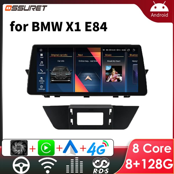 Auto Intelligente Radio für BMW X1 E84 2009-2015 CIC IDrive Multimedia Player drahtlose Carplay Android Auto GPS navigation 10,25"