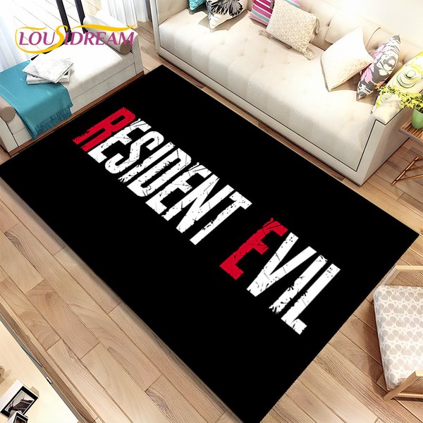 Tapis de zone de joueur de jeux maléfiques r-résident 3D, tapis pour salon, chambre à coucher, décoration de paillasson de canapé, tapis de sol antidérapant pour enfants
