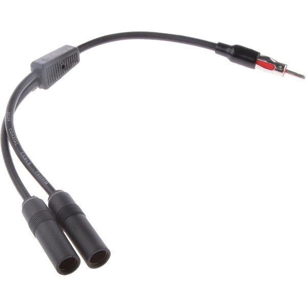 1 Pcs Antenna Adapter 1 Male To 2 Female Y Car Stereo Antenna Adapter Plug Aerial Connector for Aftermarket Radio
