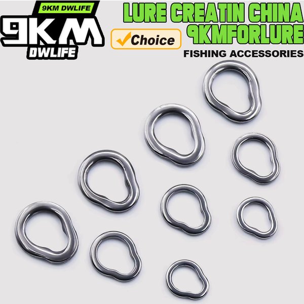Fishing Solid Ring 25~100Pcs Stainless Steel Split Rings Fishing Lures Connectors Saltwater Fishing Accessories Tackle Chrome