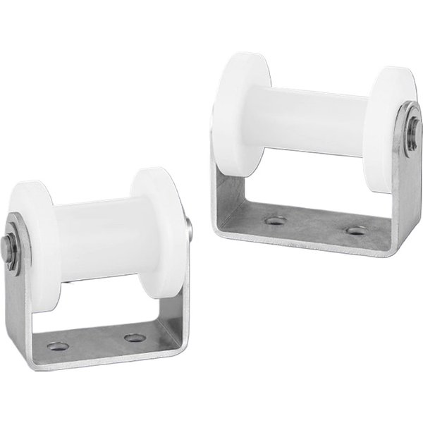 Poulie en Nylon en forme de H, roue de guidage à Double roulement, rouleau de piste carré, rouleaux de porte de douche coulissante, support de roue, outils de quincaillerie