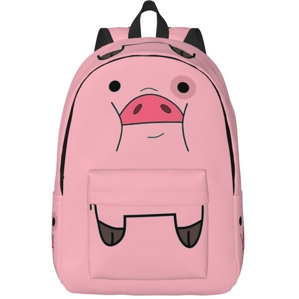 Niedliches Haustier Schwein watscht Cartoon Rucksack Schult asche Student Bücher tasche Teenager Tages rucksack mit Tasche