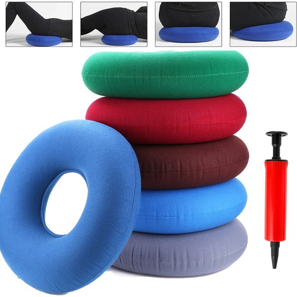 Coussin Rond Gonflable Confortable pour Siège d'Assise, Accessoire Durable de Qualité Supérieure pour Adulte