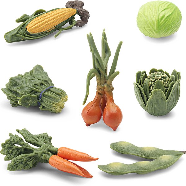 Realistische Gemüsemodellfiguren Kohl, Karotte, Zwiebel, Spinat, Mais, Butterbur, Sojabohnen, pädagogisches kognitives Lernspielzeug
