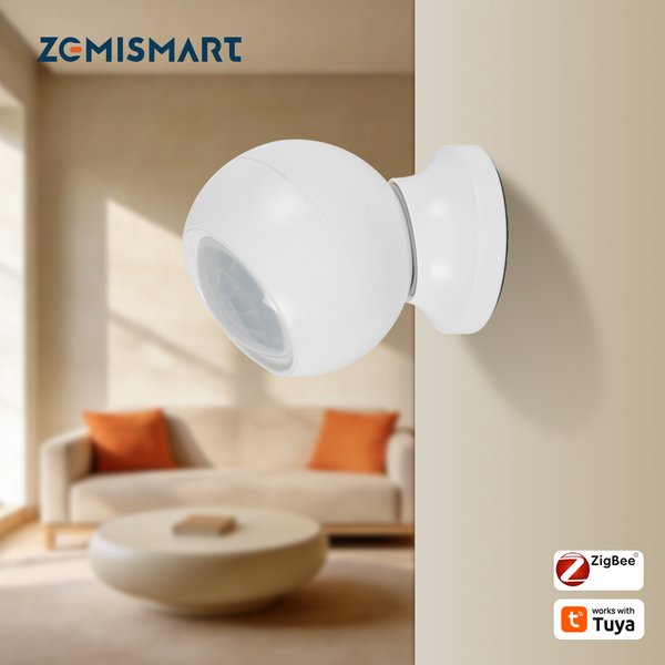Zemismart Zigbee Smart Human Presence Sensor, batteriebetriebener Radarmonitor für das Heimsicherheitssystem, funktioniert mit Homey und Tuya