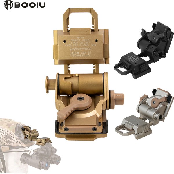 BOOIU – support de casque en métal/Nylon L4G24 NVG, pour lunettes PVS15/18 GPNVG18, Stent de Vision nocturne, support de casque tactique extérieur
