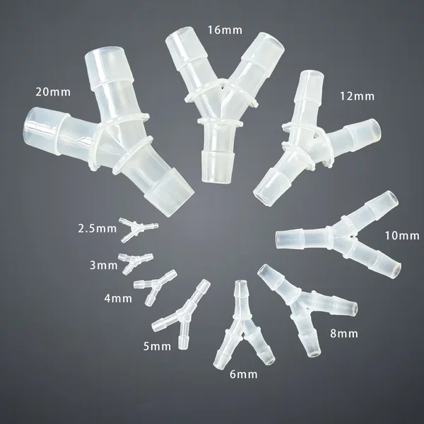 5 Stücke T-anschluss Schlauchtülle Fitting Y-förmige Luft Wasserfluss Splitter Kunststoff Schlauchverbindung für Tropfbewässerung Aquarien Garten