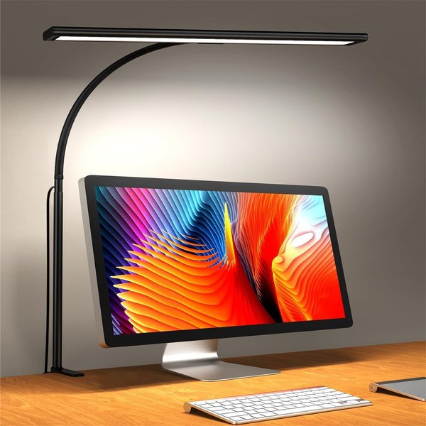 Bildschirmlampe, LED-Monitor-Lichtleiste, Computer-Bildschirmlampe, stufenlos dimmbar, USB-Schreibtischlampe für Büro, Studium, Lesebeleuchtung