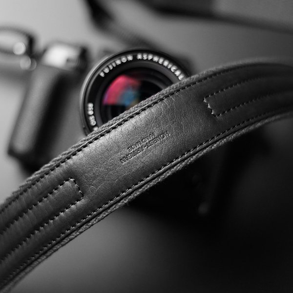 Boom EST-ARTISAN-Sangle d'appareil photo en cuir véritable faite à la main, sangle d'appareil photo initiée pour Nikon IL, ceinture large (bandoulière réglable)