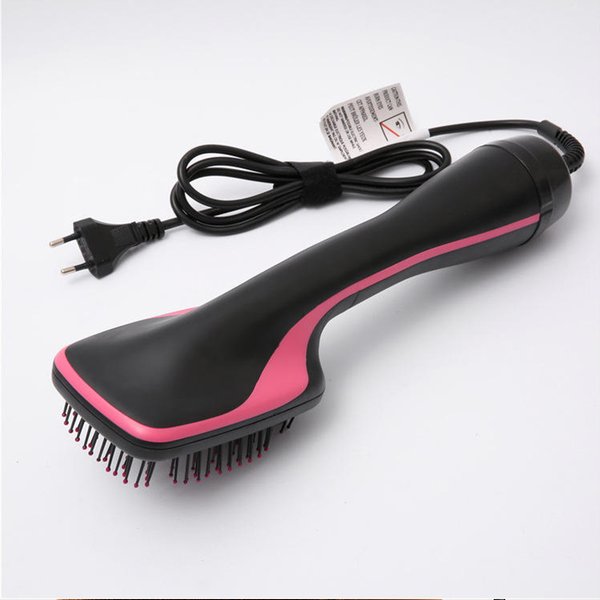 Offre spéciale une étape peigne à cheveux Ion négatif sèche-cheveux brosse friser droite humide et sec bigoudi peigne à Air chaud