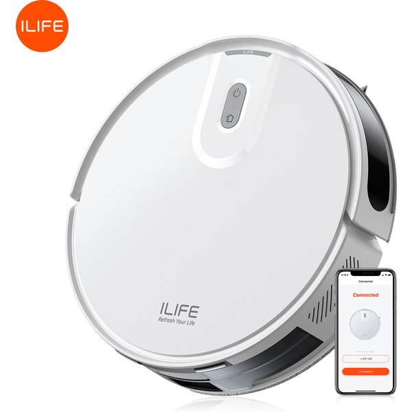 ILIFE V20 Robot Vacuum Cleaner, 5000Pa Suction, SOF LiDAR Smart Navigation, APP Control, Customizable Cleaning, Self Charging