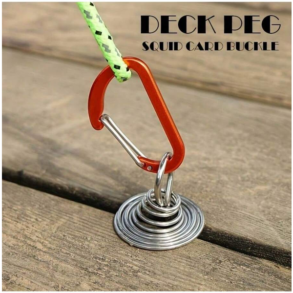 2 Stück verstellbare Ankernägel, windabweisende Oktopus-Decknägel, Camping-Zeltnägel mit Federclip, Zeltseilverschluss