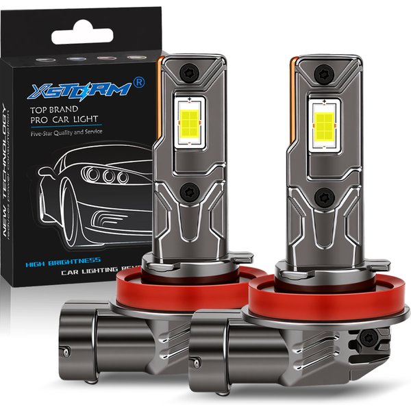 XSTORM H11 H8 LED-Scheinwerfer Canbus HB3 9005 HB4 9006 LED-Nebelscheinwerfer für Auto 40000LM 100W 6000K Auto-Fahrlichter