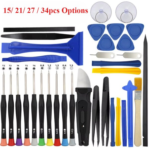 34/15 in 1 precisieschroevendraaier reparatieset voor mobiele telefoon, tablet, laptop, computer, elektronica, onderhoud, demontagekit
