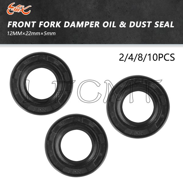 Joint d'étanchéité à double lèvre en caoutchouc nitrile 12x22x5 pour Honda TRX700XX XR250 650R XL600R XL200R XL 250R 350R 500R/S ST1300