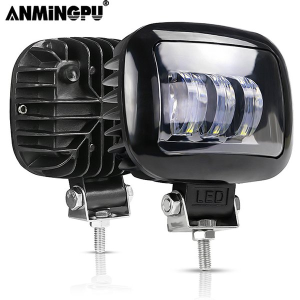 ANMINGPU 5 "30W barre de LED feux de travail antibrouillard 12V 24V barre de travail LED pour Jeep Niva BMW Suv bateau 4WD 4x4 Atv projecteur Barra