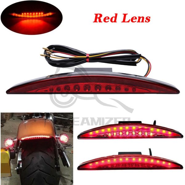 Feu arrière LED pour moto, pointe de garde-boue, clignotant, pour Harley Davidson Dyna Fat Bob FXDF Breakout EFI FXSB CVO