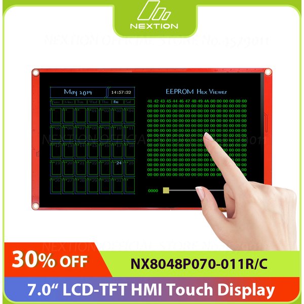 NEXTION 7.0 ''Module d'affichage tactile LCD Intelligent NX8048P070-011C/R multifonction HMI résistif/capacitif sans boîtier