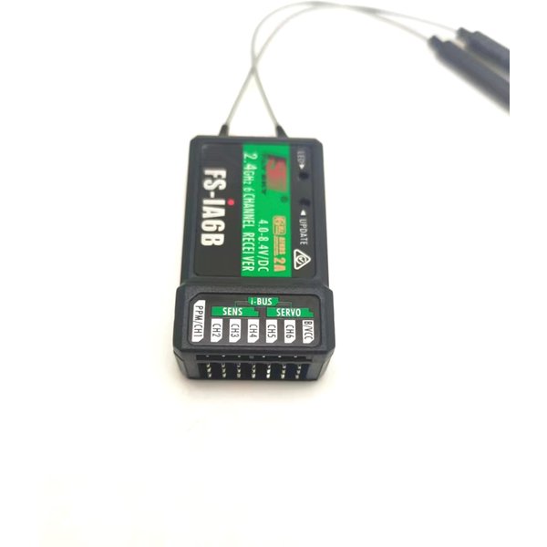 Récepteur FlySky FS-iA6B IA6B 2.4G 6CH AFHDS 2A avec antenne pour émetteur FS-i10 FS-I6 FS I6, drone de course FPV