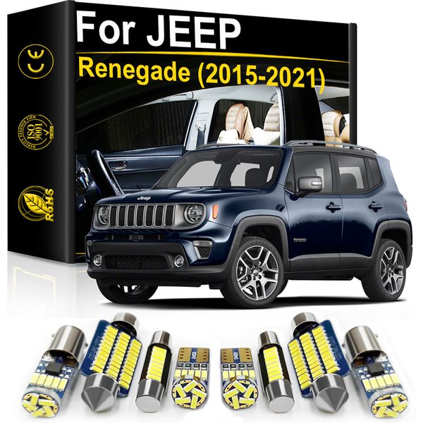 Für Jeep Renegade 200 800 1000 2015 2016 2017 2018 2019 2020 2021 Canbus Innenbeleuchtung LED Autozubehör LEDs Lampenbausatz