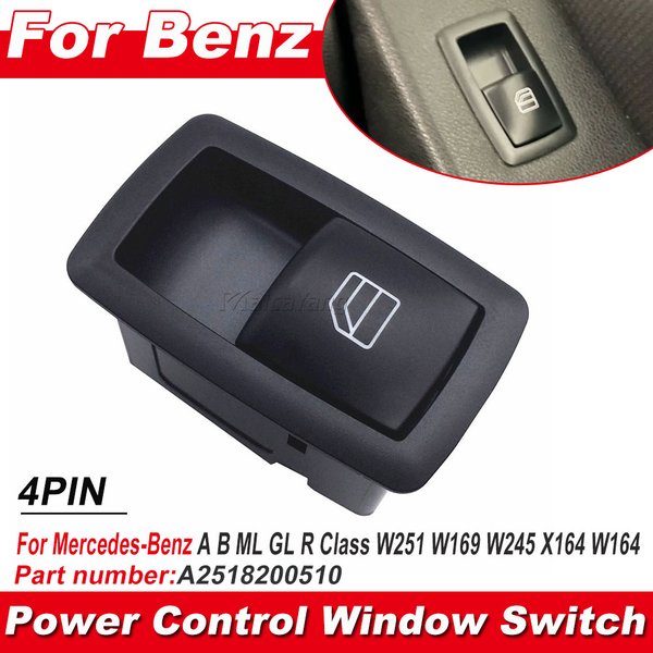 Knopf für Autofenster, elektrische Steuerung A 2518200510 Für Mercedes Für Benz A B M R GL Klasse W251 W169 W245 X164 W164
