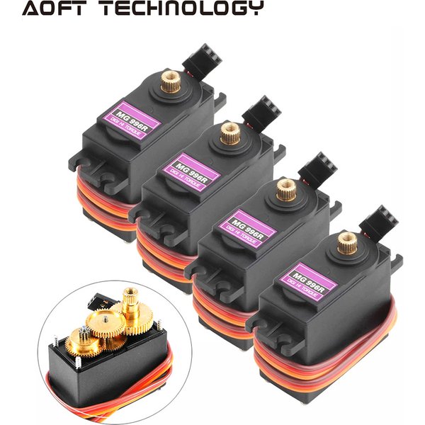 4PCS 13KG 15KG Servos Digital MG995 MG996R Servo All Metal Gear for JR Car RC Model Helicopter Boat Arduino UNO DIY