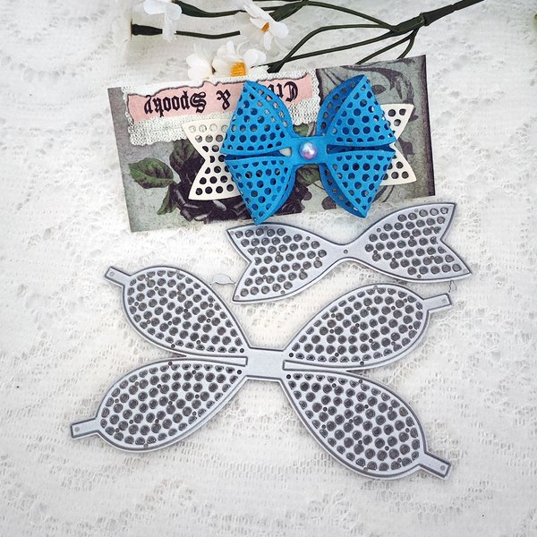 Bow Tie Banister Fence Lace Border Movie Projector Motion Picture Film Metal Cutting Dies For Scrapbooking DIY Making