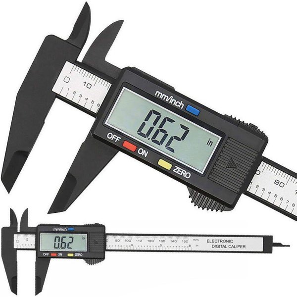 150mm 100mm elektryczna suwmiarka cyfrowa z włókna węglowego Dial Vernier suwmiarka pomiar mikrometryczny narzędzie cyfrowe linijka