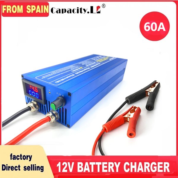 0-15V Batterieladegerät 50A/60A LiFePO4-Batterieladegerät Schnellladegerät Lithium-Ladegerät 14,6V Batterieadapter