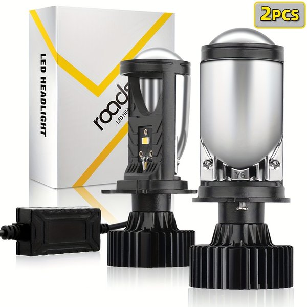 160W 9003 H4 LED Mini Reflektor z soczewką projektora do pojazdów silnikowych 12-24V 30000LM 6000K Aluminiowy reflektor Hi/Lo Beam Canbus