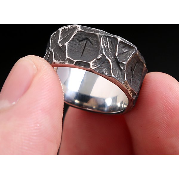 Bague rune viking nordique unique pour hommes et femmes, amulette viking en acier inoxydable, bijoux vintage, cadeaux de fête, mode, vente en gros
