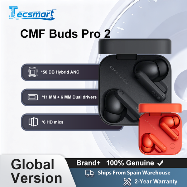 Globalna Wersja Cmf by Nothing Buds Pro 2 50 Db Hybrydowa Aktywna Redukcja Szumów Bezprzewodowe Słuchawki Douszne Ip55 Bt5.3 Cmf Buds Pro 2