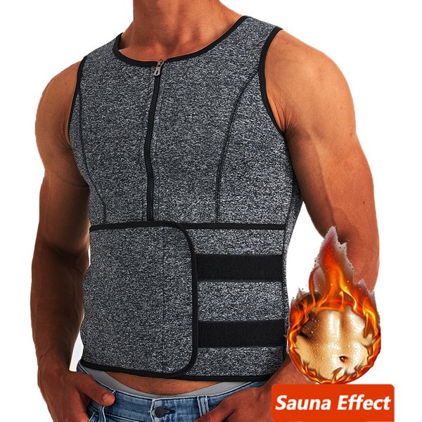 Männer Body Shaper Taille Trainer Sauna Anzug Schweiß Weste Abnehmen Unterwäsche Gewicht Verlust Hemd Fatburner Workout Tank Tops Shapewear