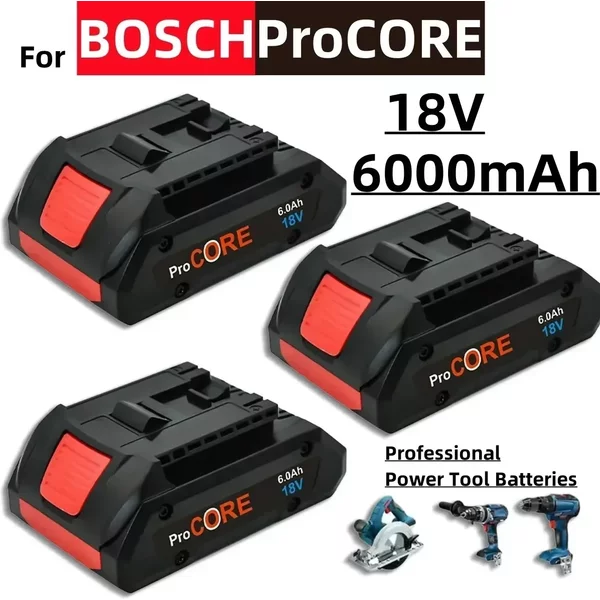 Für BOSCH Professional 18V 21700 4.0Ah/5.0Ah/6.0Ah Akku ProCORE 18V Li-Ionen-Akku Ersatz für BAT609 BAT618 mit BMS