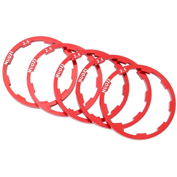 Rondelle de moyeu pour vélo, 7, 8, 9, 10, 11, 12 vitesses, cassette, volant d'inertie, entretoise, 1mm, 1.5mm, 1.85mm, 2mm, 2.18mm, 2.35mm, 2.5mm, joint de roue libre